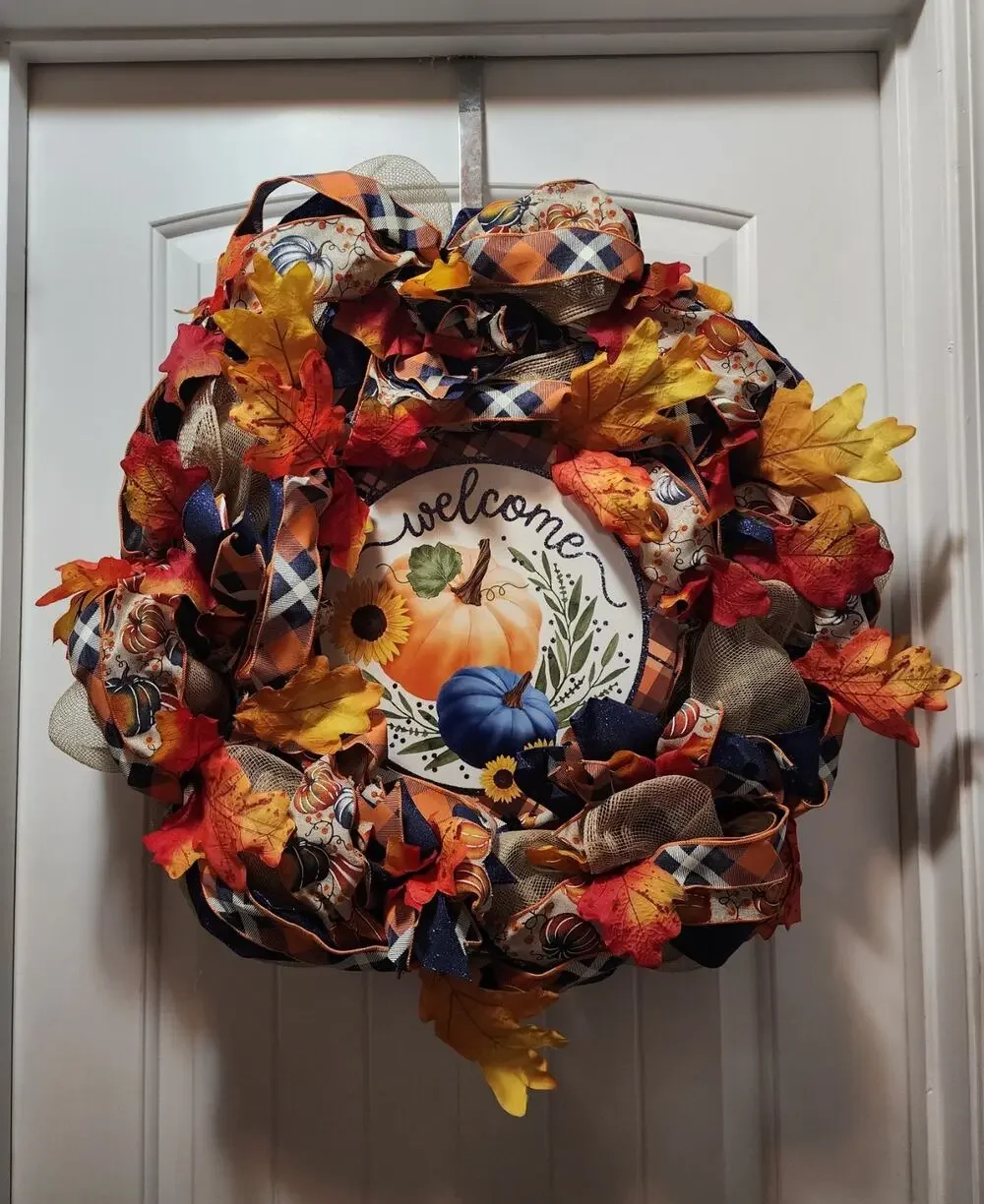 Fall Autumn Thanksgiving Grapevine Wreath Door Decor 